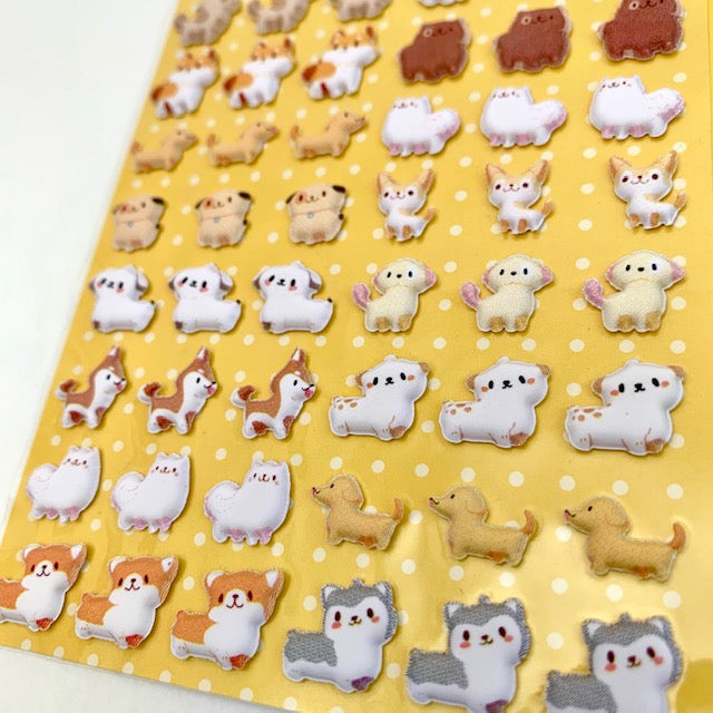 X 85980 PUPPY TINY PUFFY STICKERS-DISCONTINUED