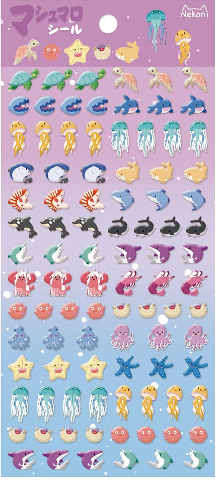 X 85983 SEA TINY PUFFY STICKERS-DISCONTINUED