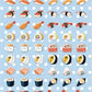 X 85985 SUSHI TINY PUFFY STICKERS-DISCONTINUED