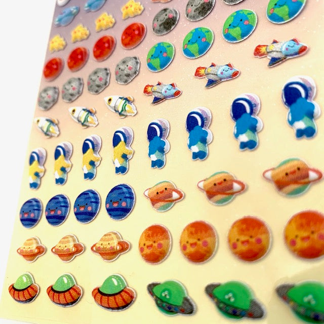 X 85986 SPACE TINY PUFFY STICKERS-DISCONTINUED