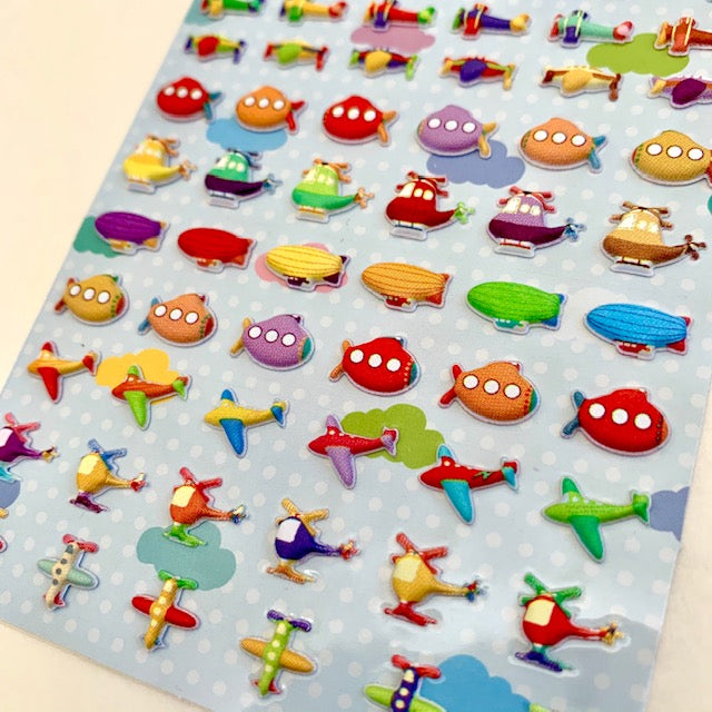 X 85987 FLYING TINY PUFFY STICKERS-DISCONTINUED
