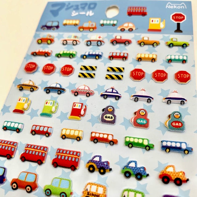 X 85988 CAR TINY PUFFY STICKERS-DISCONTINUED
