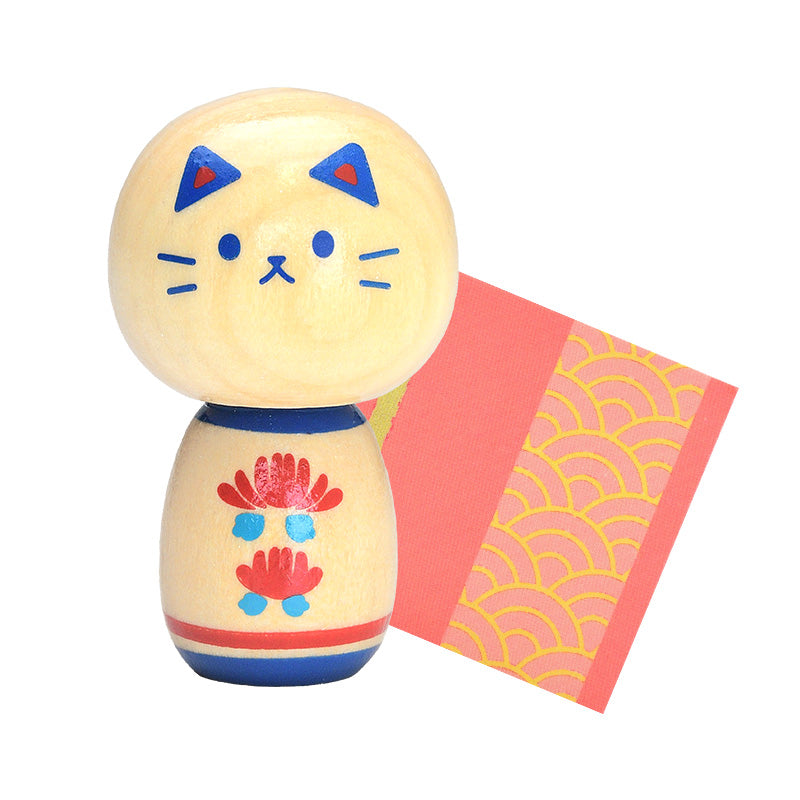 X 70962 Wooden Animal Doll Kokeshi Capsule-DISCONTINUED