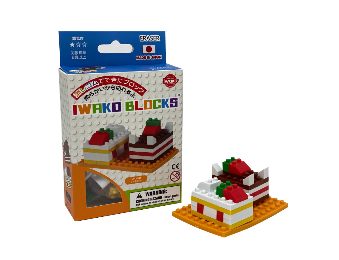 38474 Iwako BLOCKS Cake Erasers-1