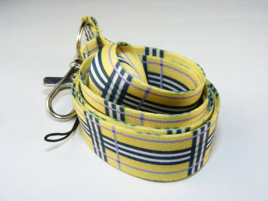 X 80039 YELLOW STRIPE LANYARD-DISCONTINUED