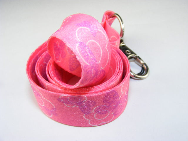 X 80042 PINK BUTTERFLY LANYARD-DISCONTINUED