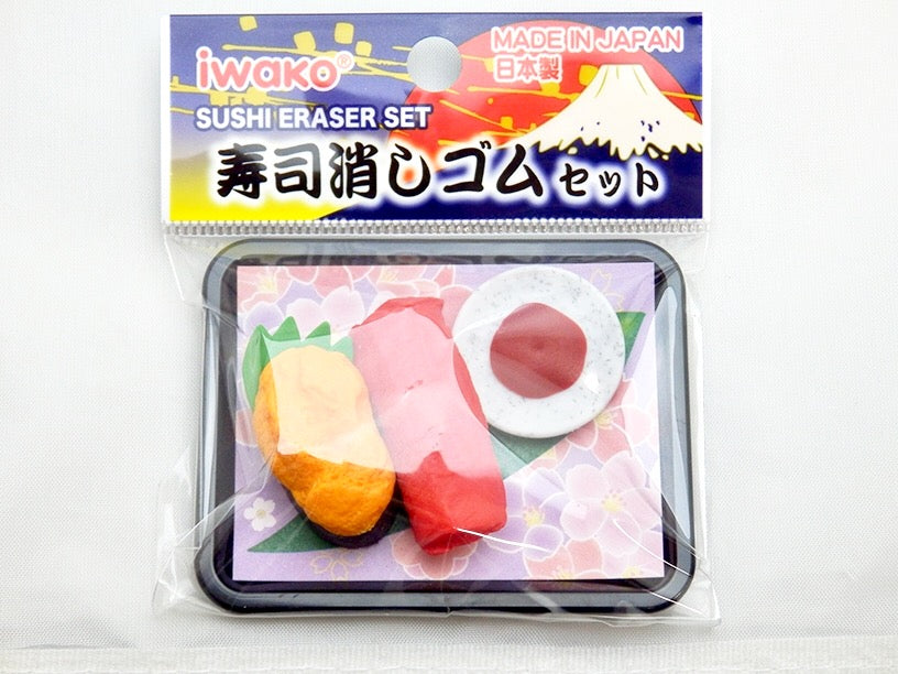 38369 IWAKO SUSHI TRIPLE ERASERS-12