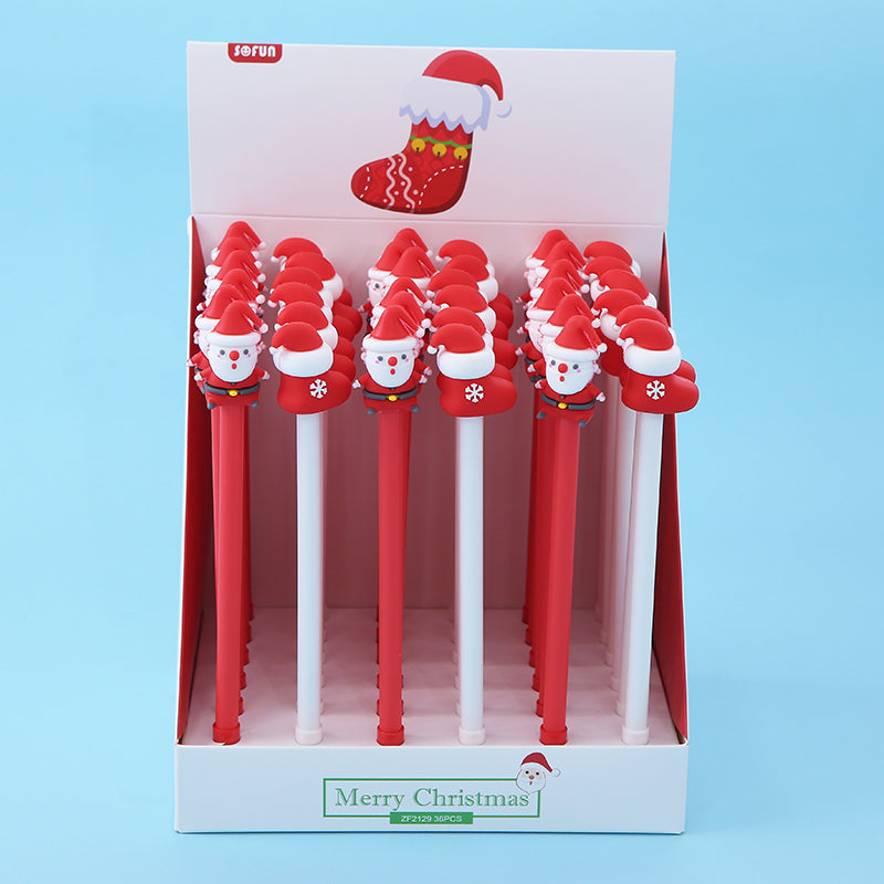 X 22406 SANTA STOCKING CHRISTMAS GEL PEN-DISCONTINUED