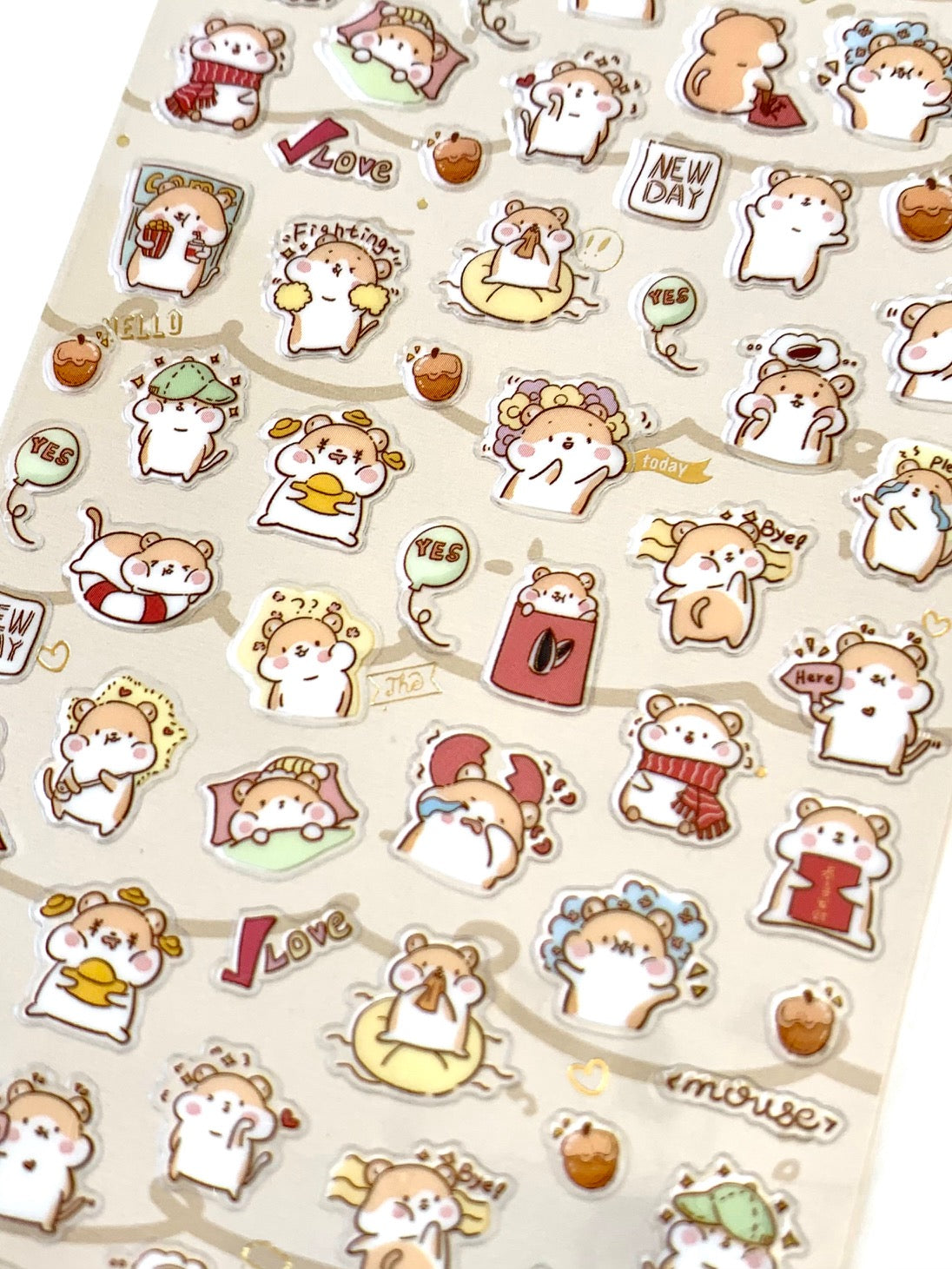 Cute Cartoon Animals Stickers Sheets Creative Stationery Kawaii
