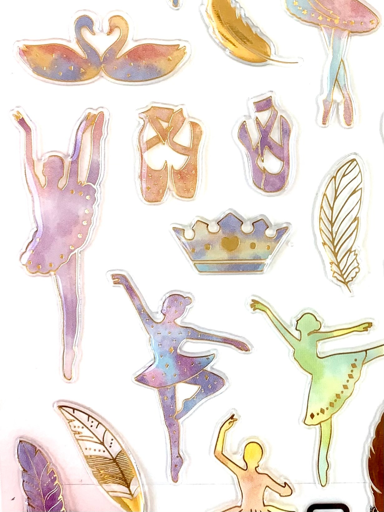 50667 BALLET CRYSTAL GEL STICKER-10