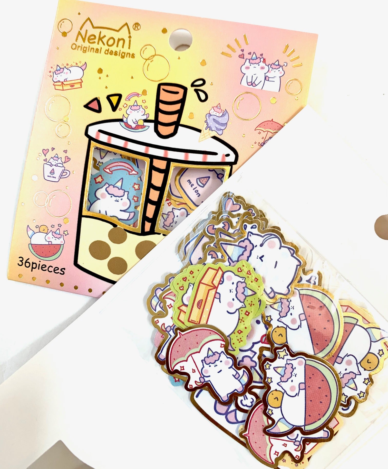 Bubble Tea Drink Sticker – Unicorn Eclipse