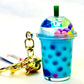 12095 PASTEL ROUND TOP BOBA FLOATY KEY CHARM-12