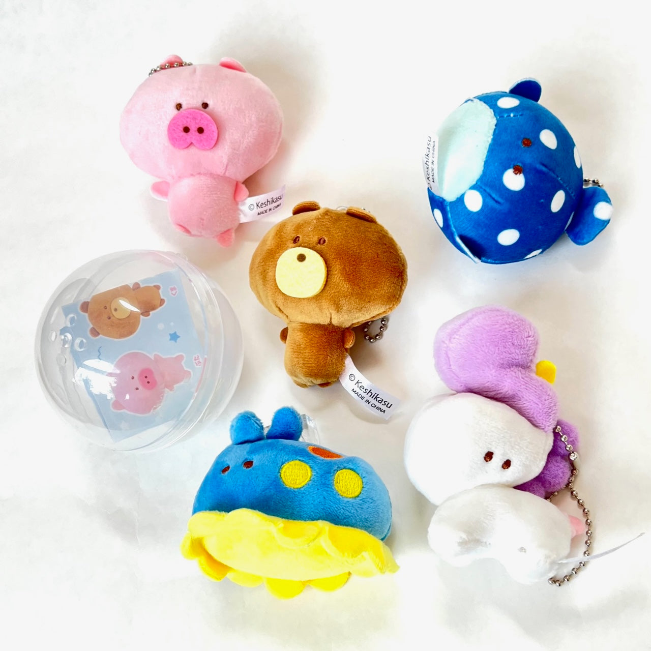 Sanrio Characters Sleeping Baby Keychain Capsule