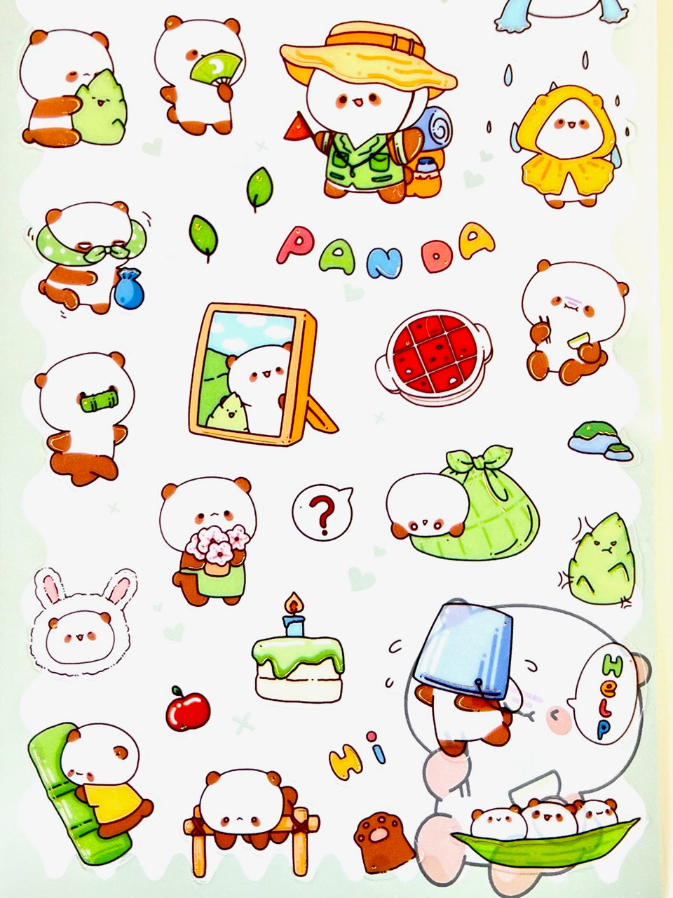 50767 PANDA FLAT STICKER-10