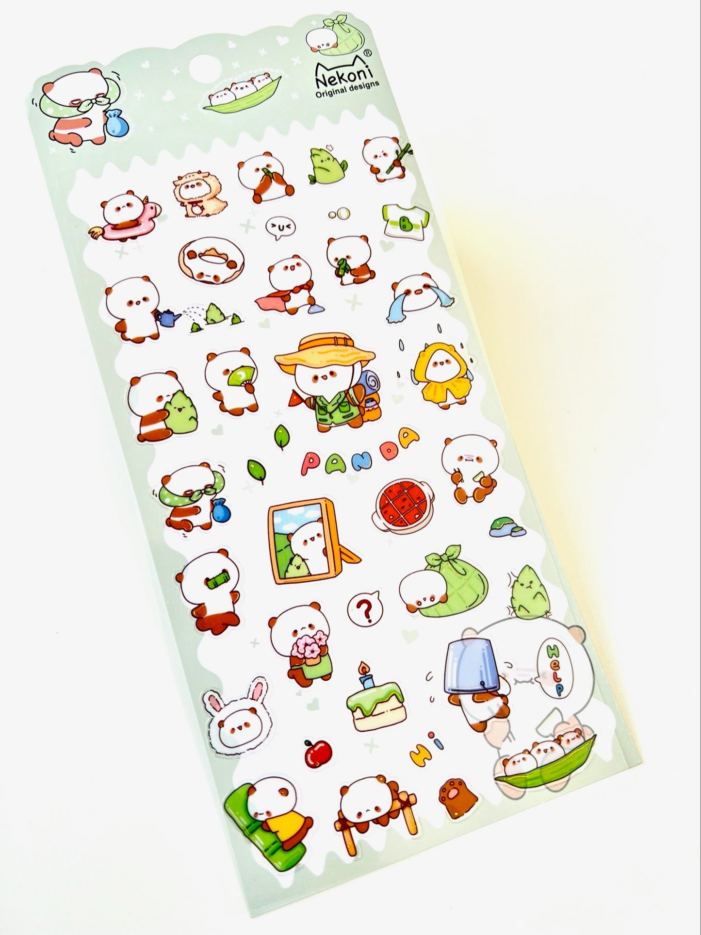 50767 PANDA FLAT STICKER-10