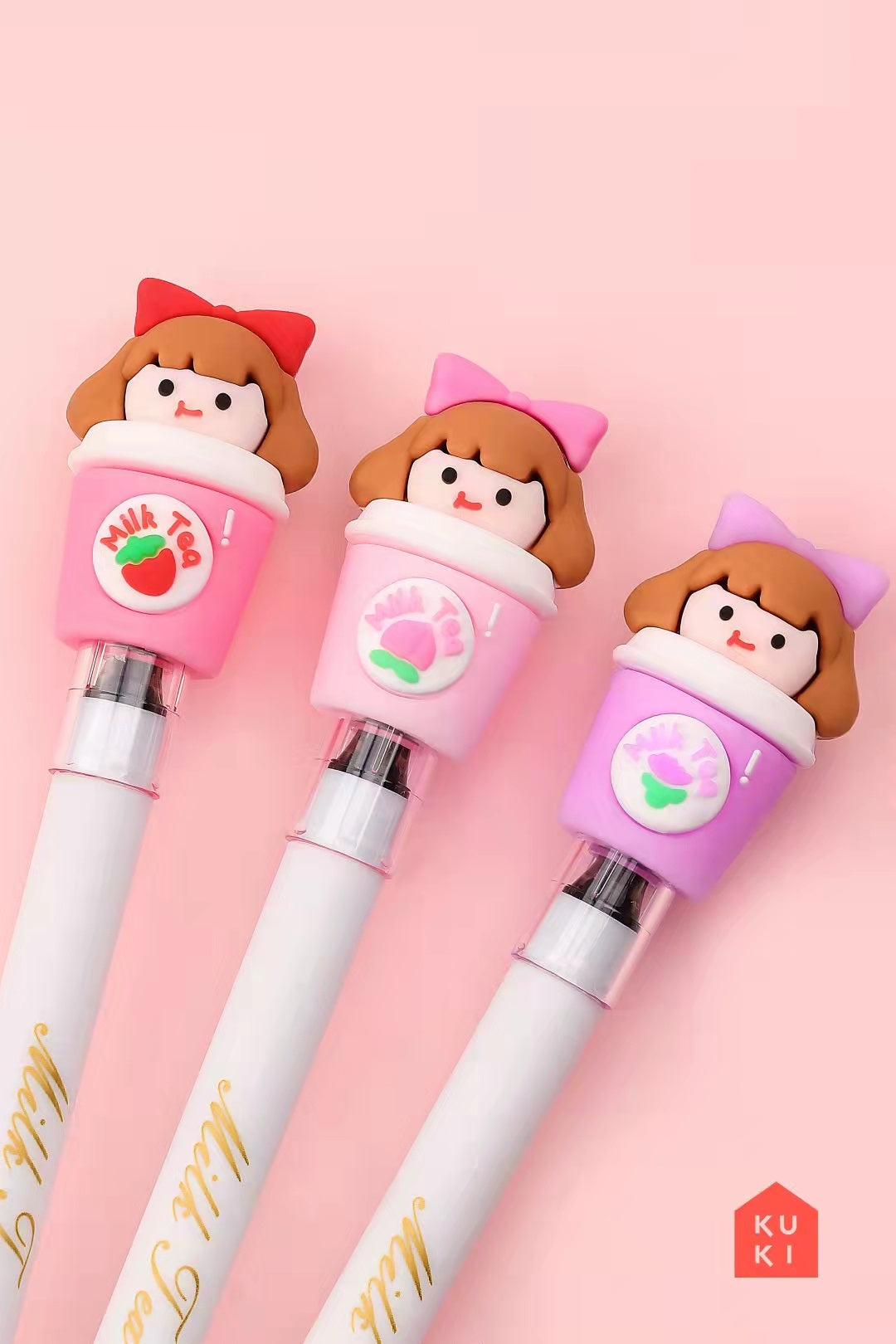 X 22442 MILK TEA GIRL GEL PEN-DISCONTINUED