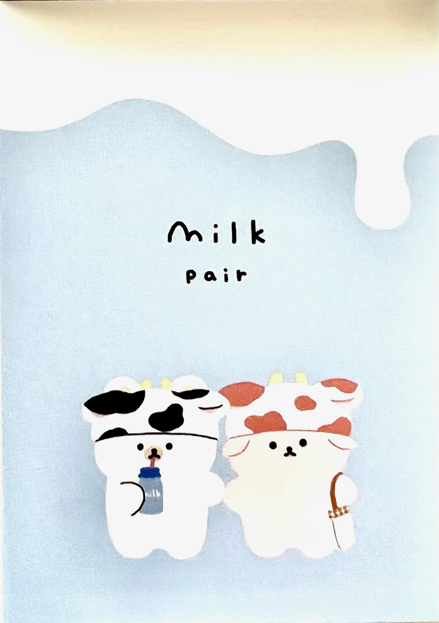 X 104327 Milk Pair Mini Notepad-DISCONTINUED