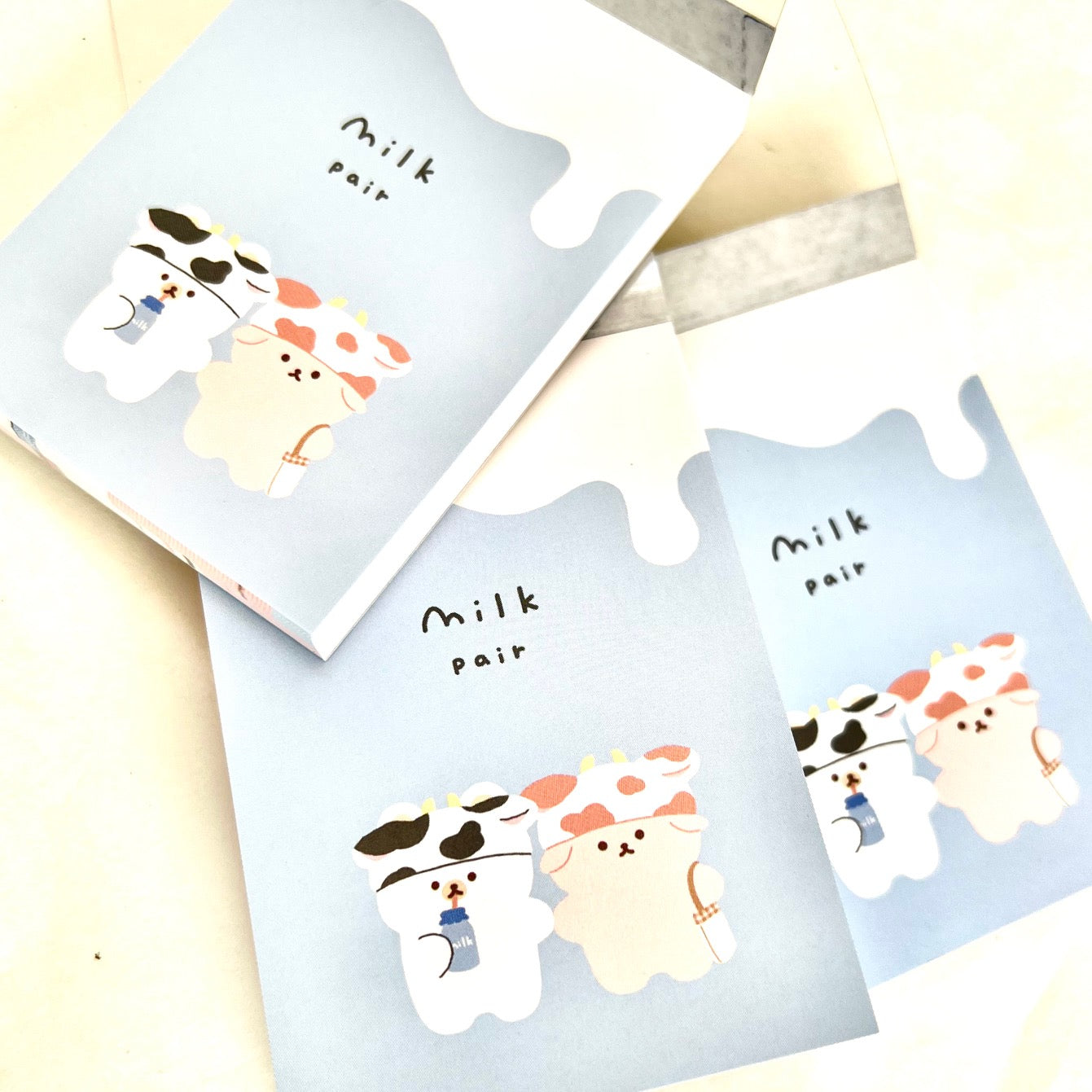 X 104327 Milk Pair Mini Notepad-DISCONTINUED