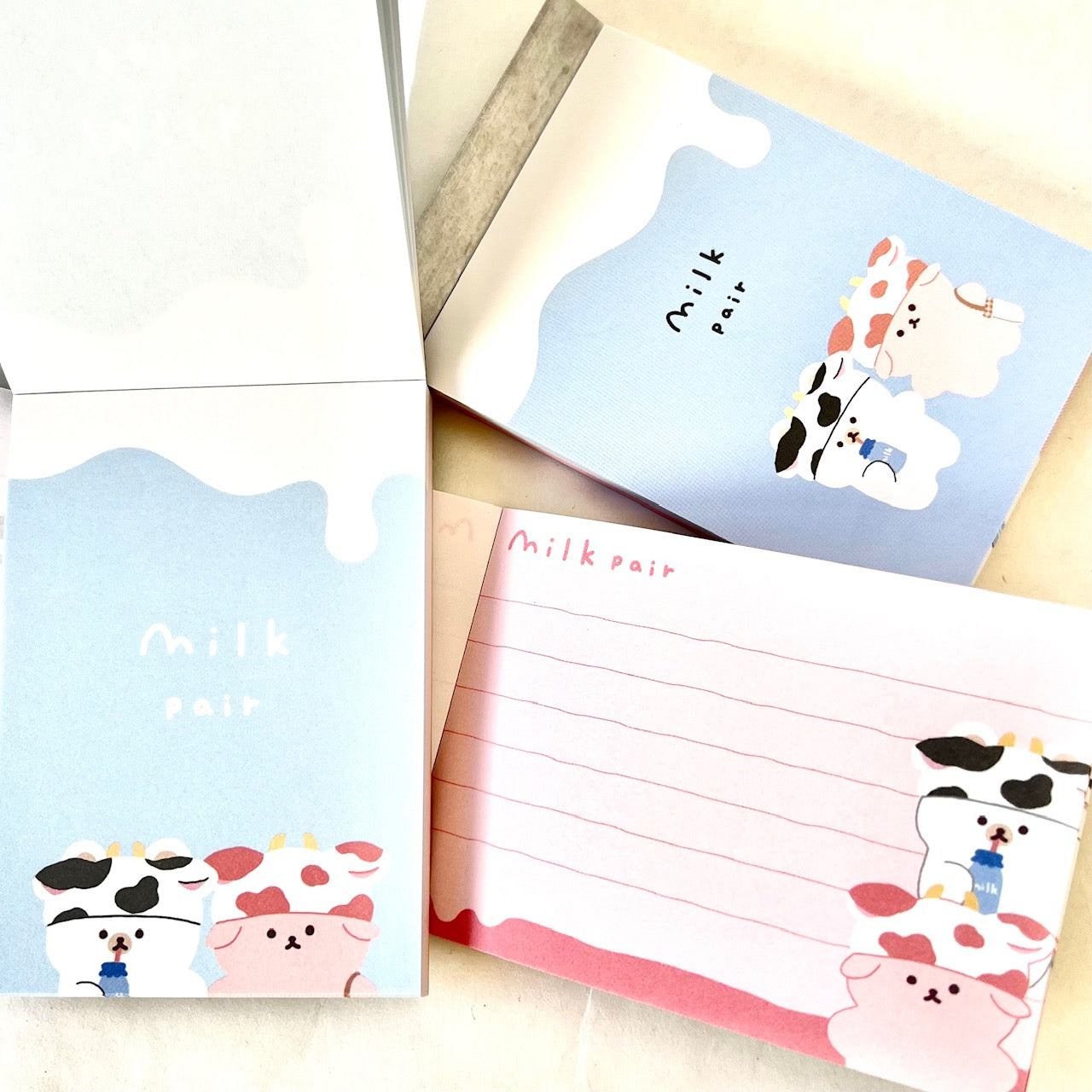 X 104327 Milk Pair Mini Notepad-DISCONTINUED