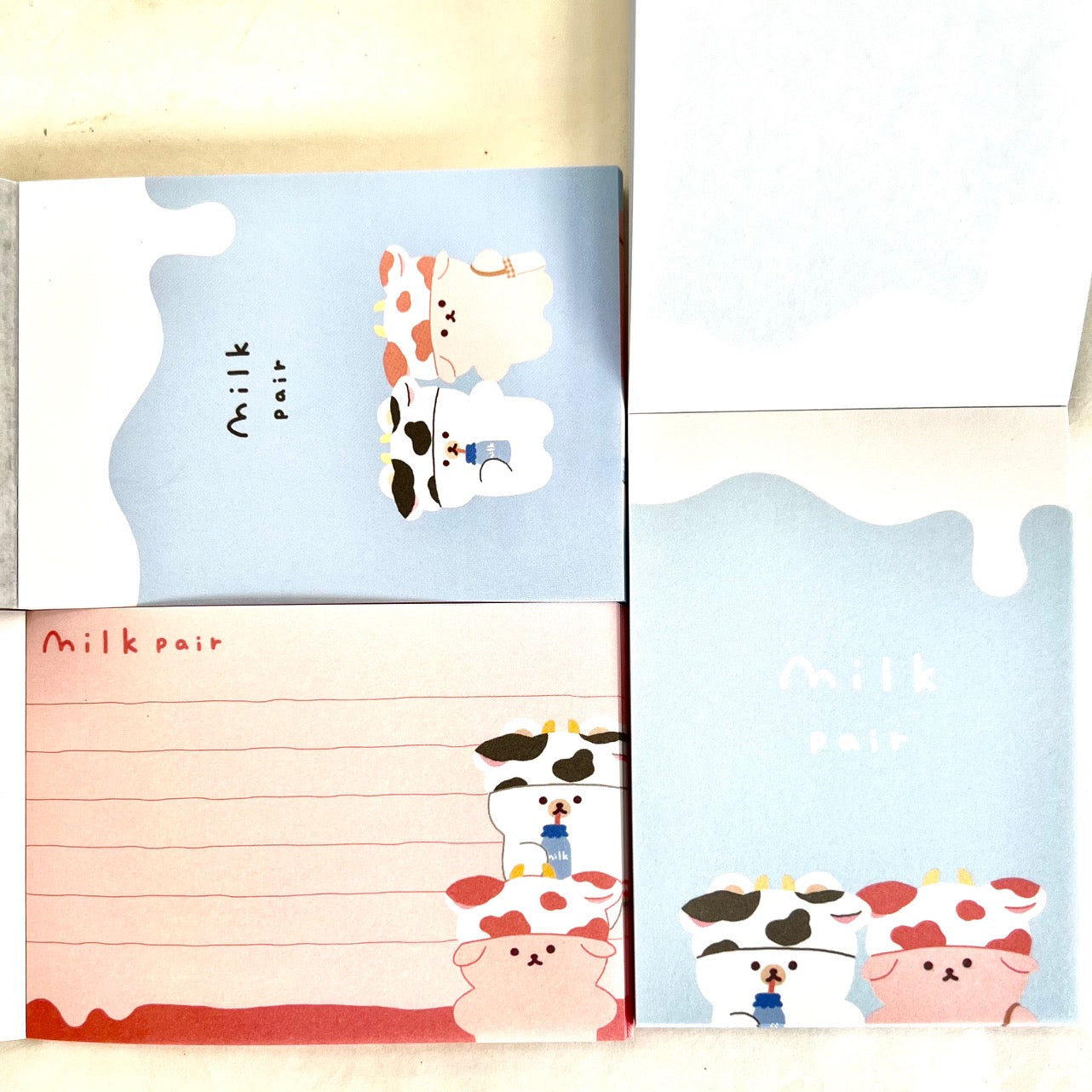 X 104327 Milk Pair Mini Notepad-DISCONTINUED