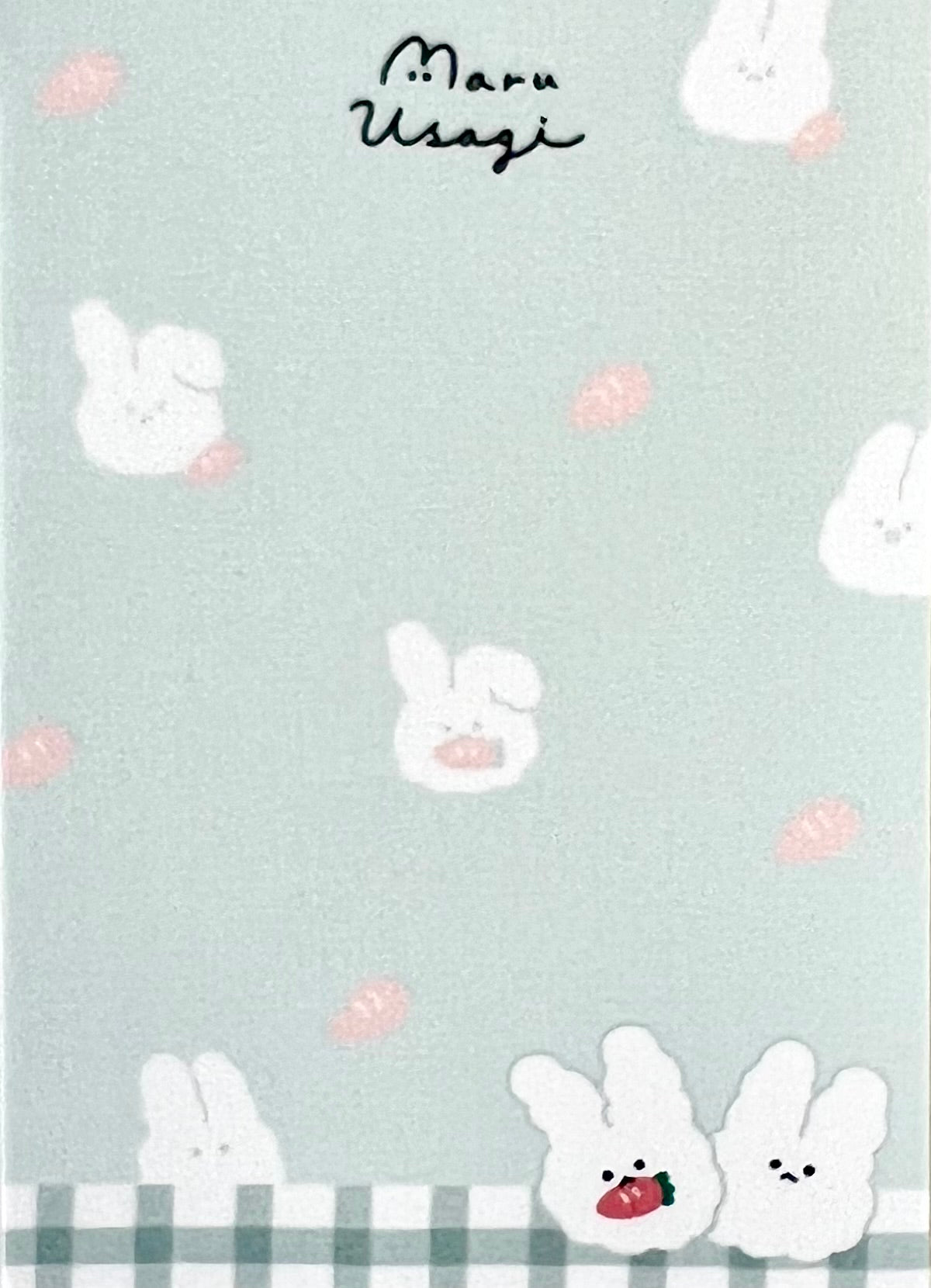X 104329 Maru Rabbit Mini Notepad-DISCONTINUED