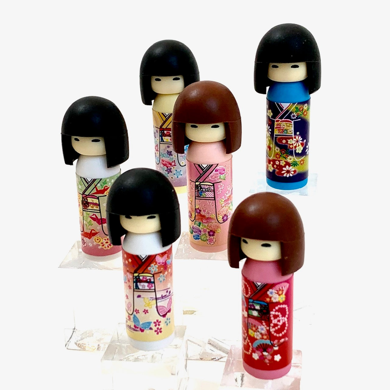 – 380031 Iwako Kokeshi BCmini Eraser-DISCONTINUED Japanese X Doll