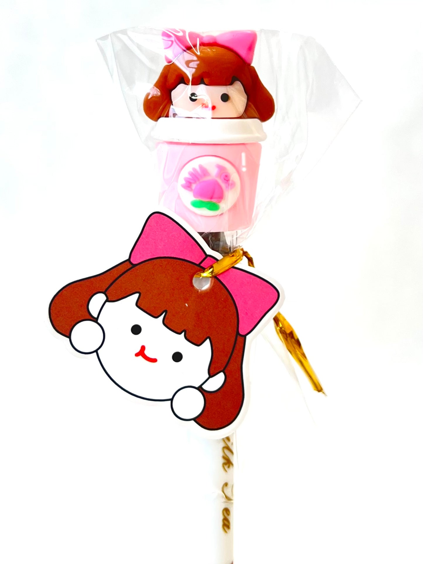 X 22442 MILK TEA GIRL GEL PEN-DISCONTINUED