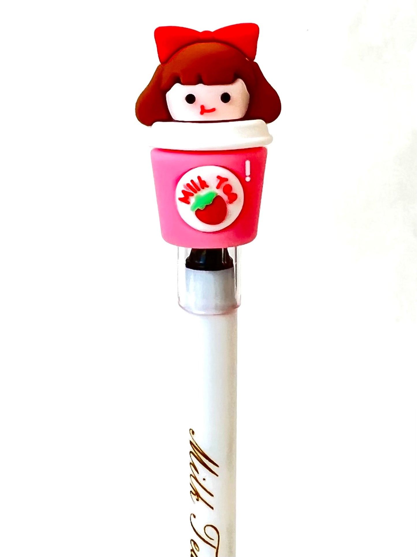 X 22442 MILK TEA GIRL GEL PEN-DISCONTINUED