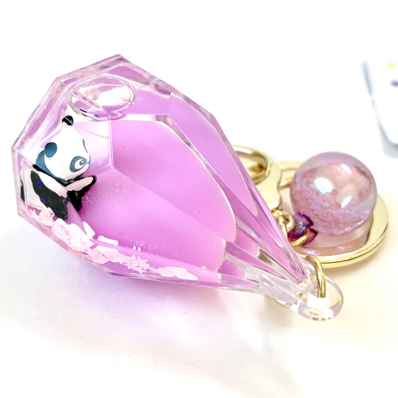 12055 PANDA DIAMOND FLOATY KEY CHARM-12 – BCmini