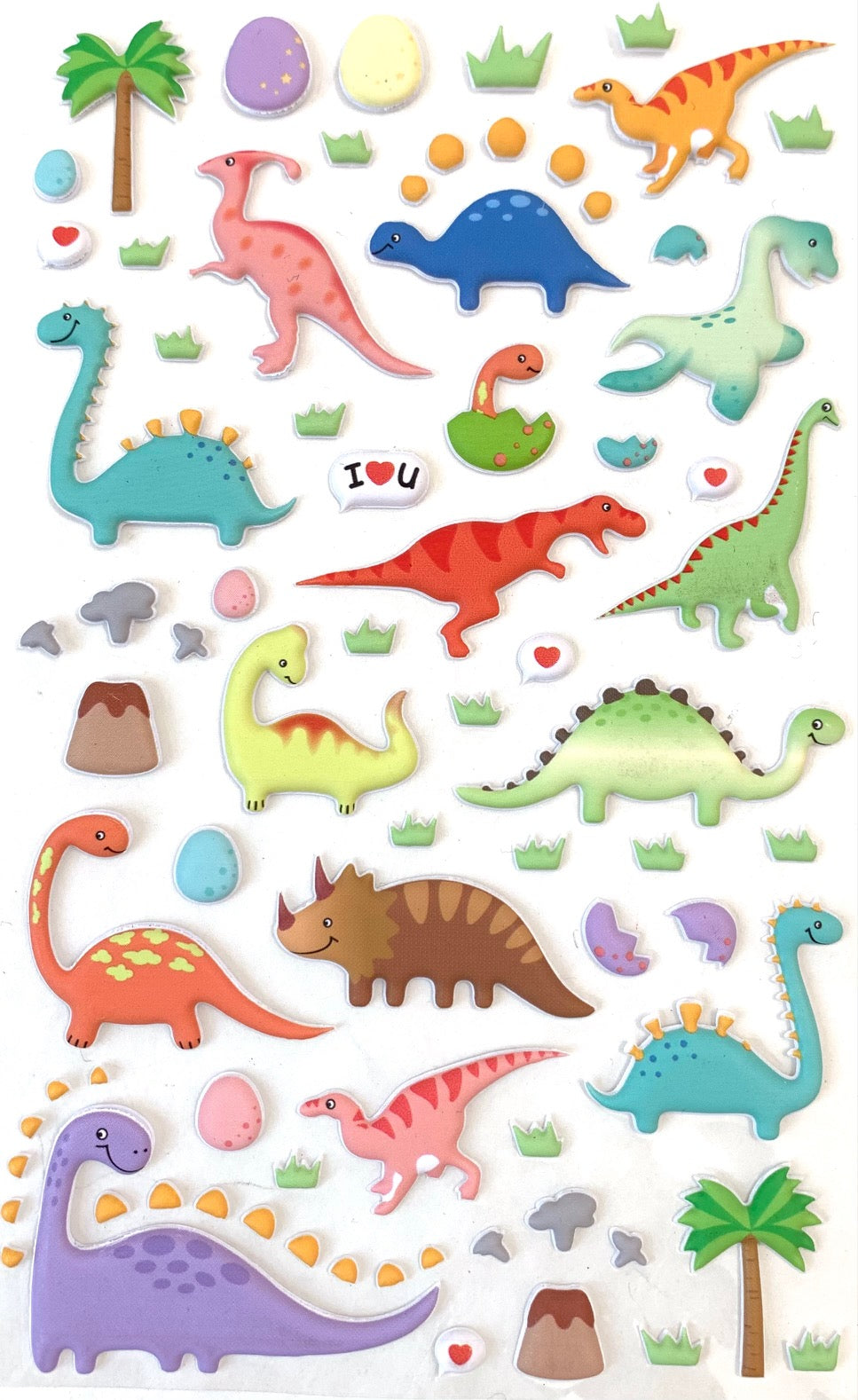 Stickervel Dinosaurus Holografisch - Traktaties & Uitdeelcadeautjes voor school | Ik ga trakteren Stickervel Dinosaurus Holografisch - Traktaties & Uitdeelcadeautjes voor school | Ik ga trakteren
