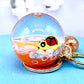 12106 SEA ANIMAL ORB FLOATY KEY CHARM-12