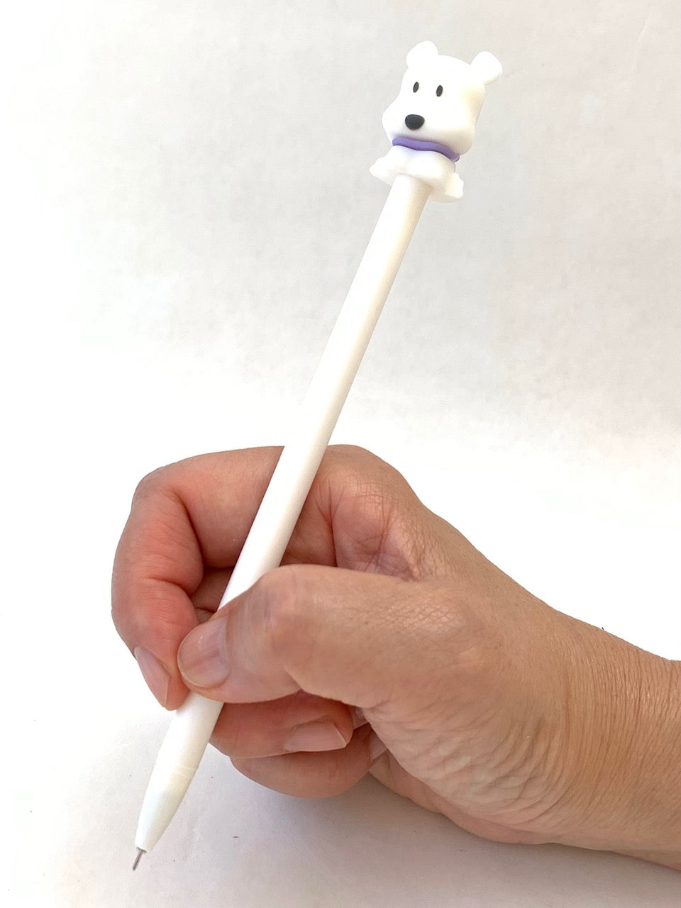 X 22332 WHITE DOG GEL PEN-DISCONTINUED