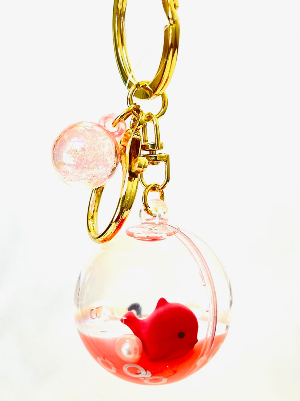 12106 SEA ANIMAL ORB FLOATY KEY CHARM-12