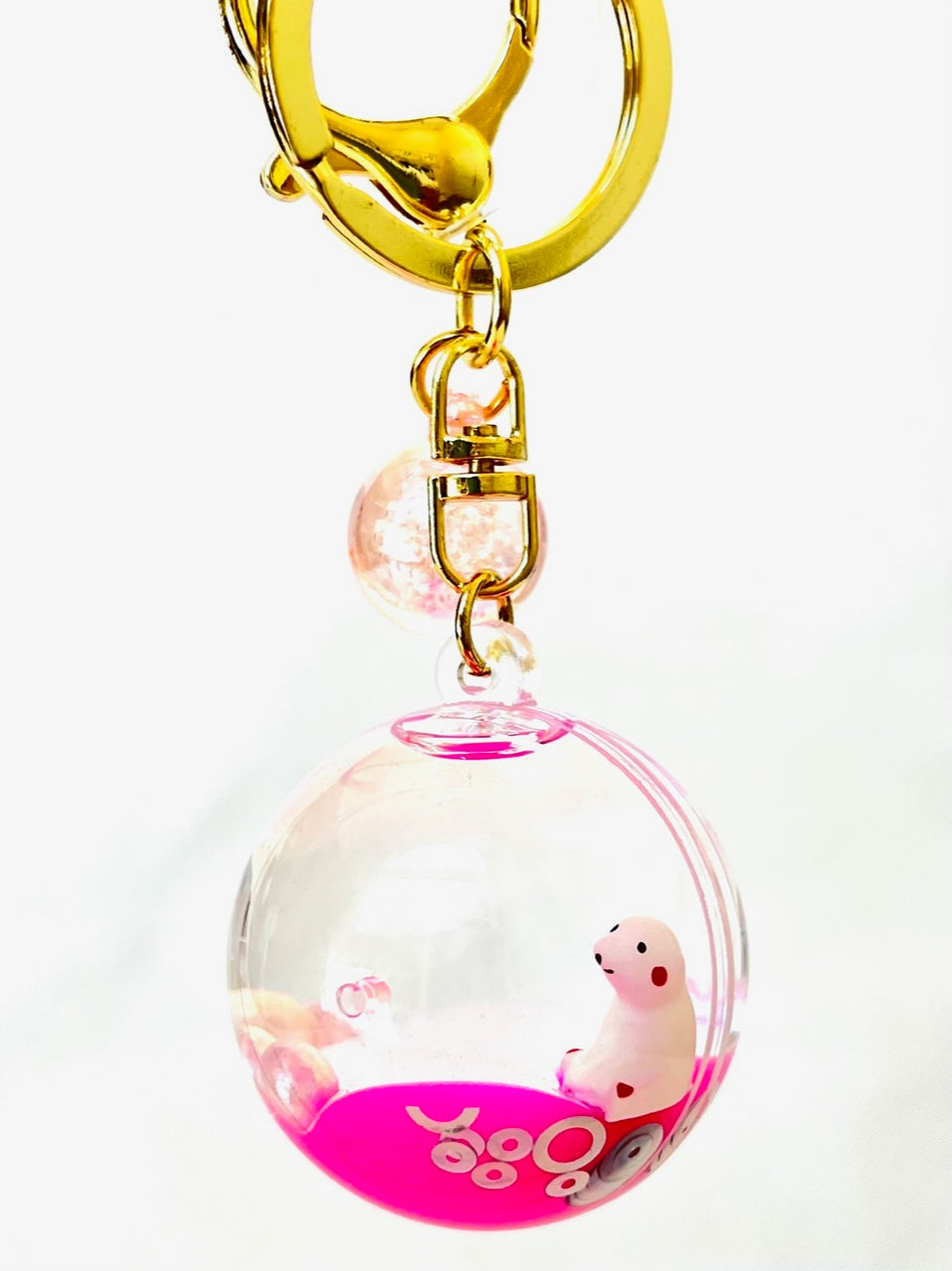 12106 SEA ANIMAL ORB FLOATY KEY CHARM-12