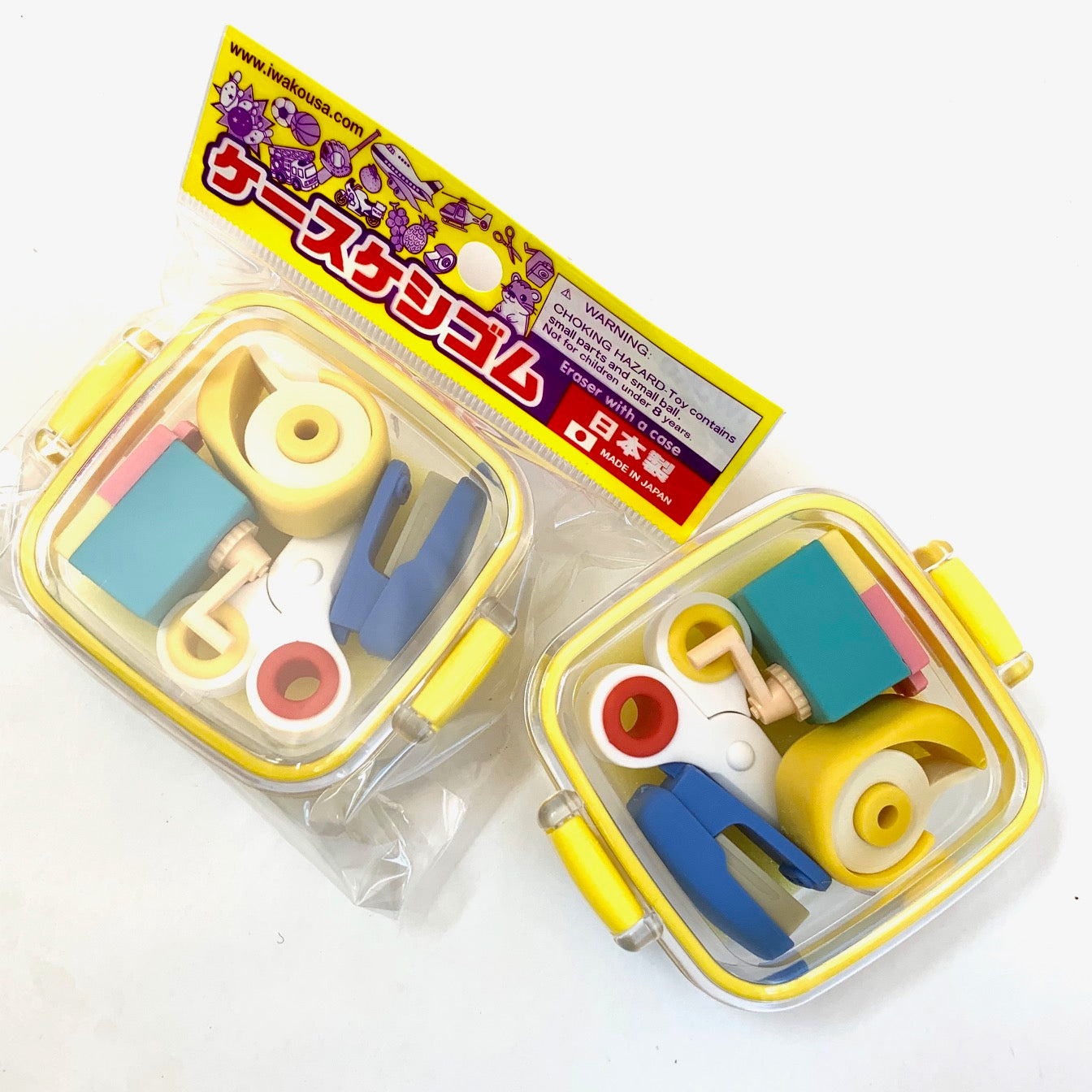 X 38433 4-IWAKO STATIONERY ERASERS IN A BOX-DISCONTINUED