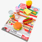 383311 IWAKO FAST FOOD ERASER CARD-SINGLE