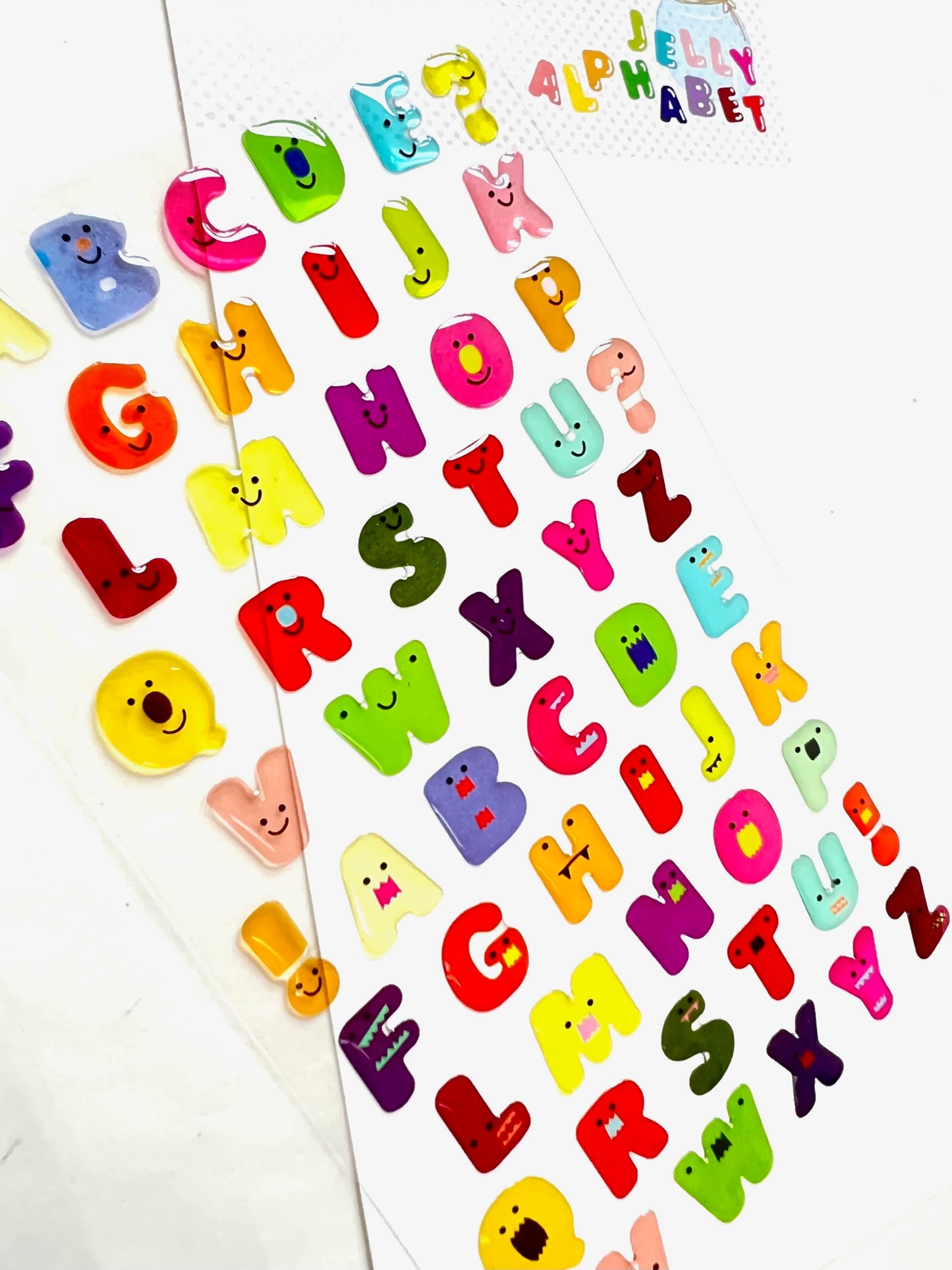 Birthday Alphabet Epoxy Stickers #10687 :: Alphabet Stickers