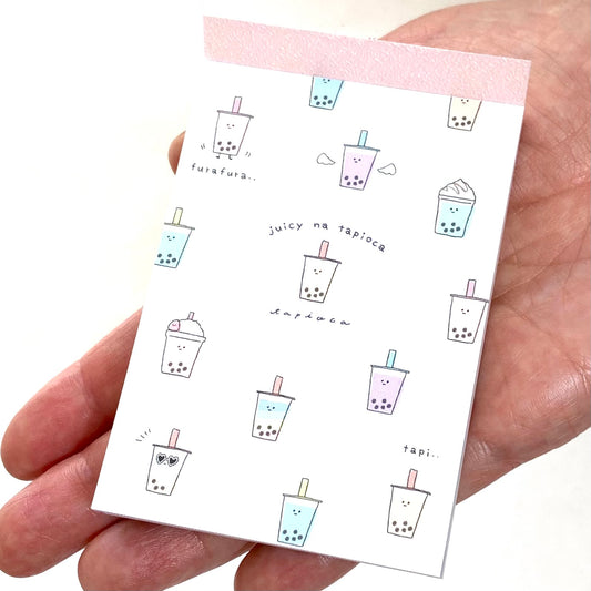 X 28222 Kamio Boba Juicy Na Tapioca Mini Notepad-DISCONTINUED