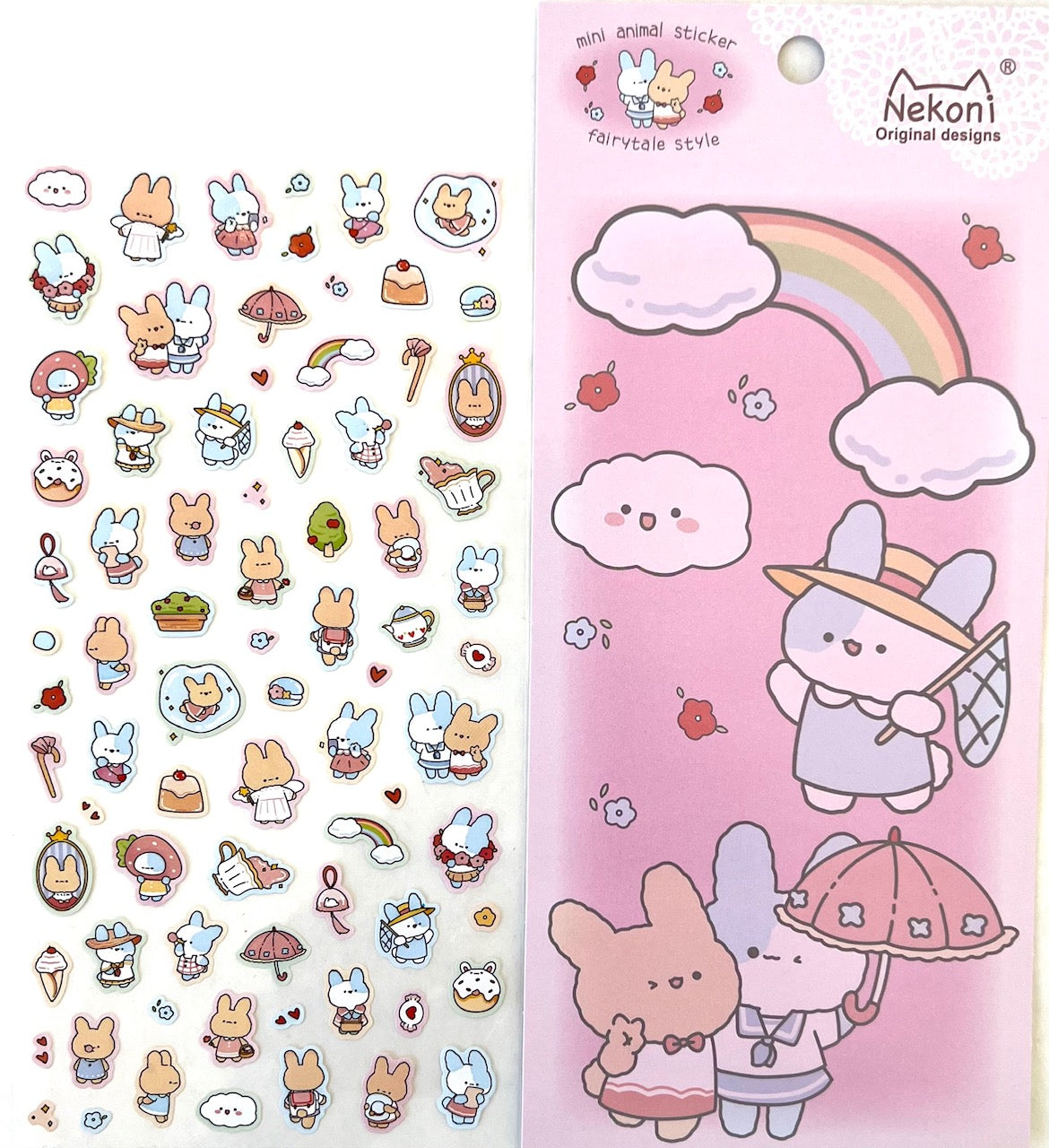 50790 BUNNY RABBIT 2 FLAT STICKER-10