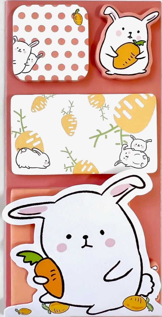 50118 BUNNY RABBIT STICKY NOTES-10 – BCmini