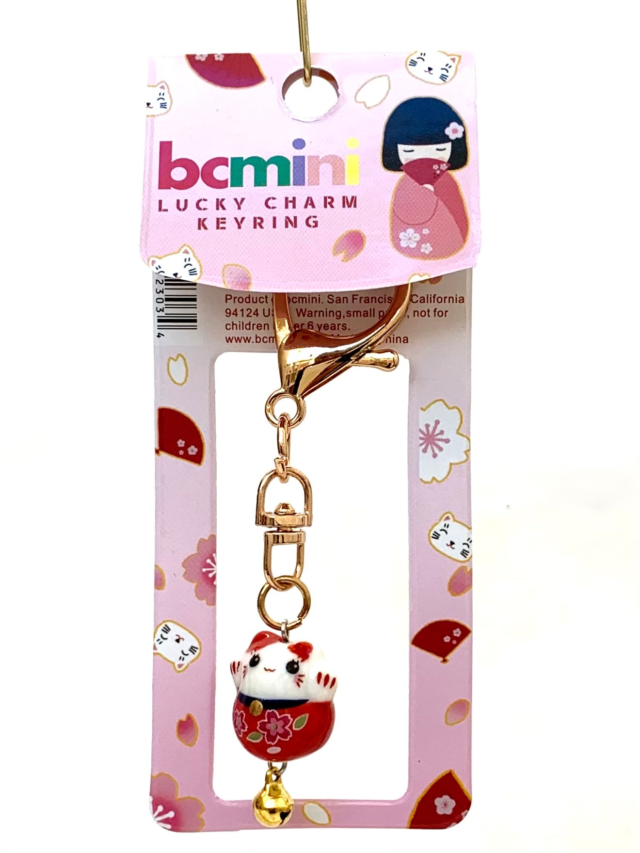 X 12303 CERAMIC MANEKI CAT CHARM-DISCONTINUED