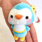 X 63023 Baby Animal with Bibs Plush Key Charms-DISCONTINUED
