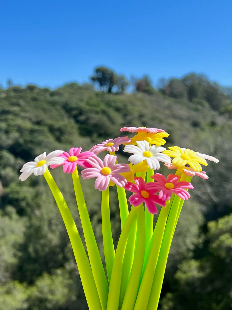 22461 COREOPSIS COSMOS FLOWER WIGGLE GEL PEN-48