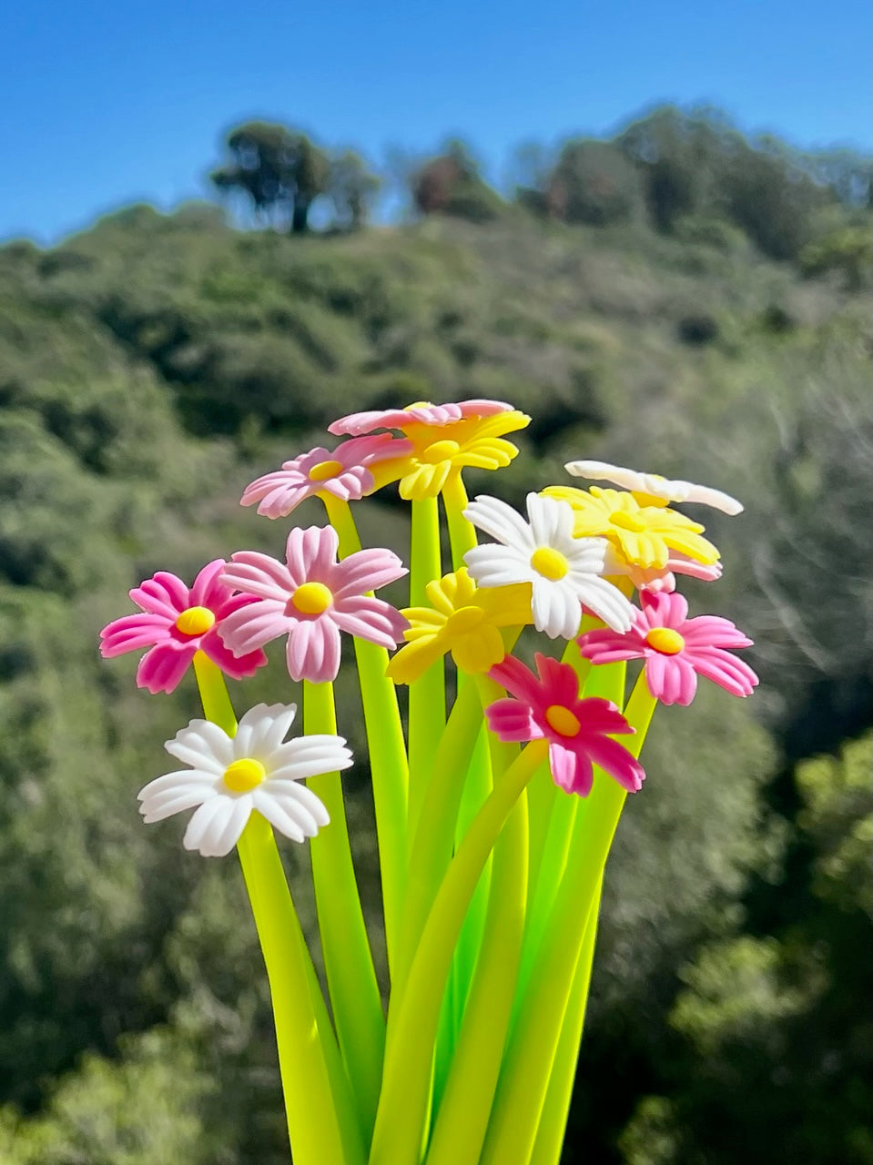 22461 COREOPSIS COSMOS FLOWER WIGGLE GEL PEN-48