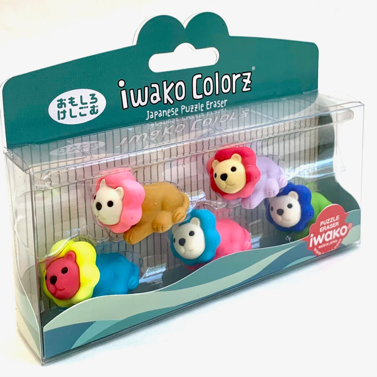 384581 Iwako Colorz Lion -1 box of 5 erasers