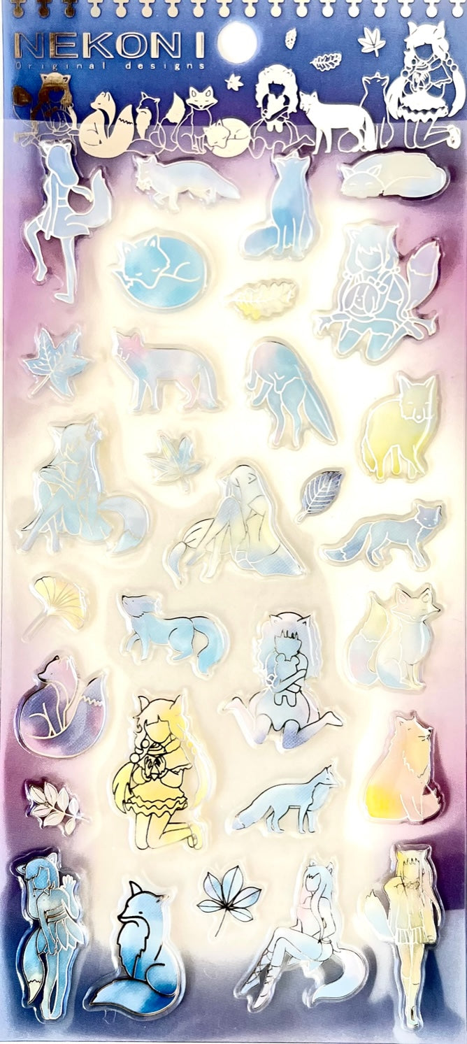 Gal Sticker Card 51063 FAIRY CRYSTAL GEL STICKER-10 – BCmini
