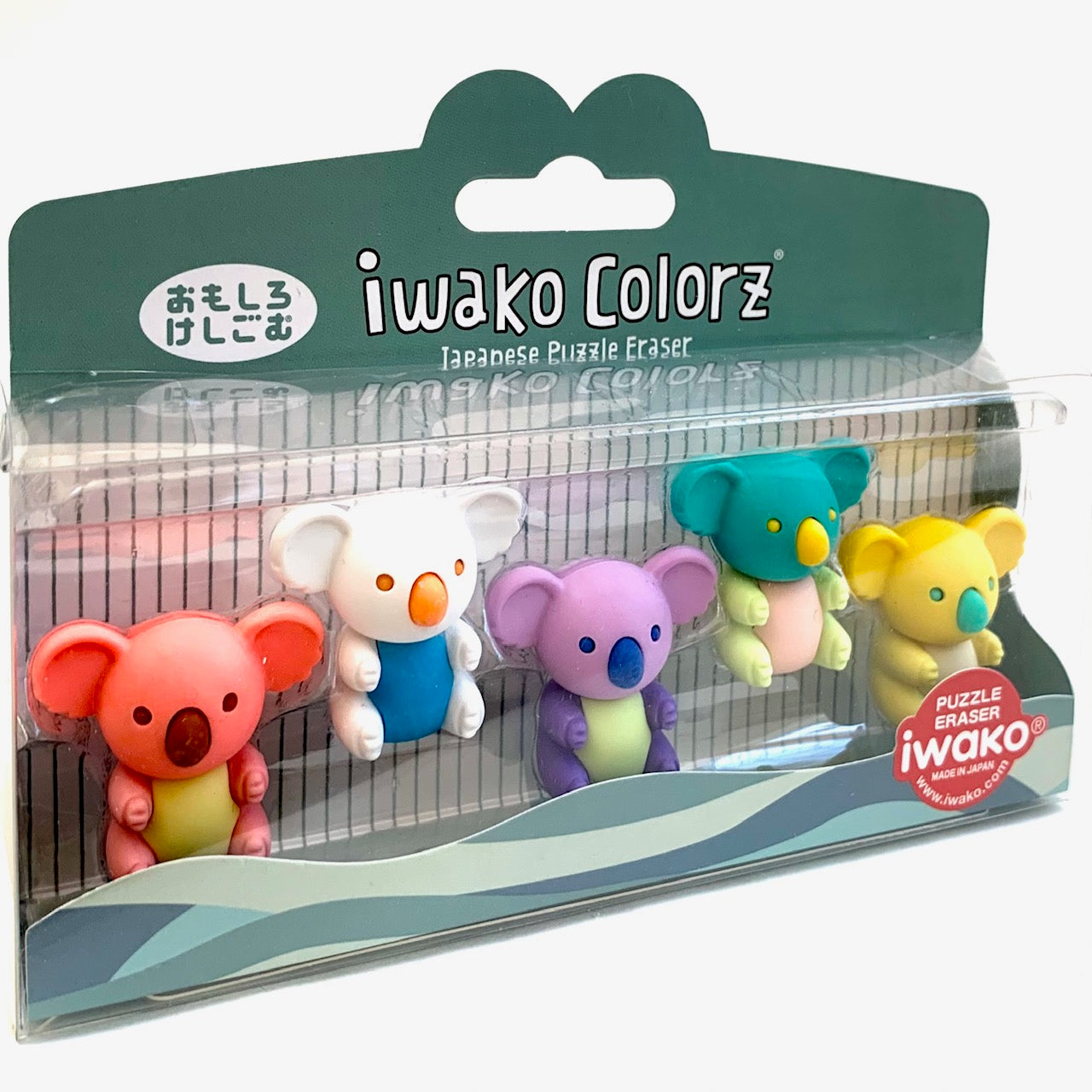 38460 Iwako Colorz Koala -12 sets of 5 Erasers
