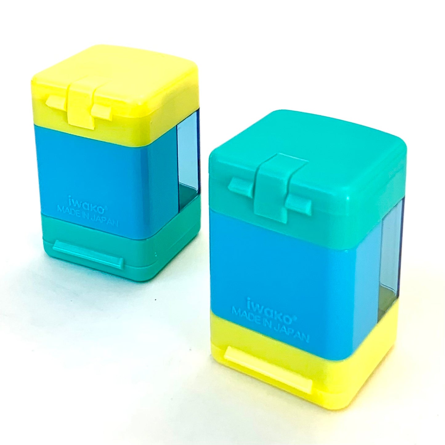 33335 IWAKO Cube Pencil Sharpener Green/Yellow-6