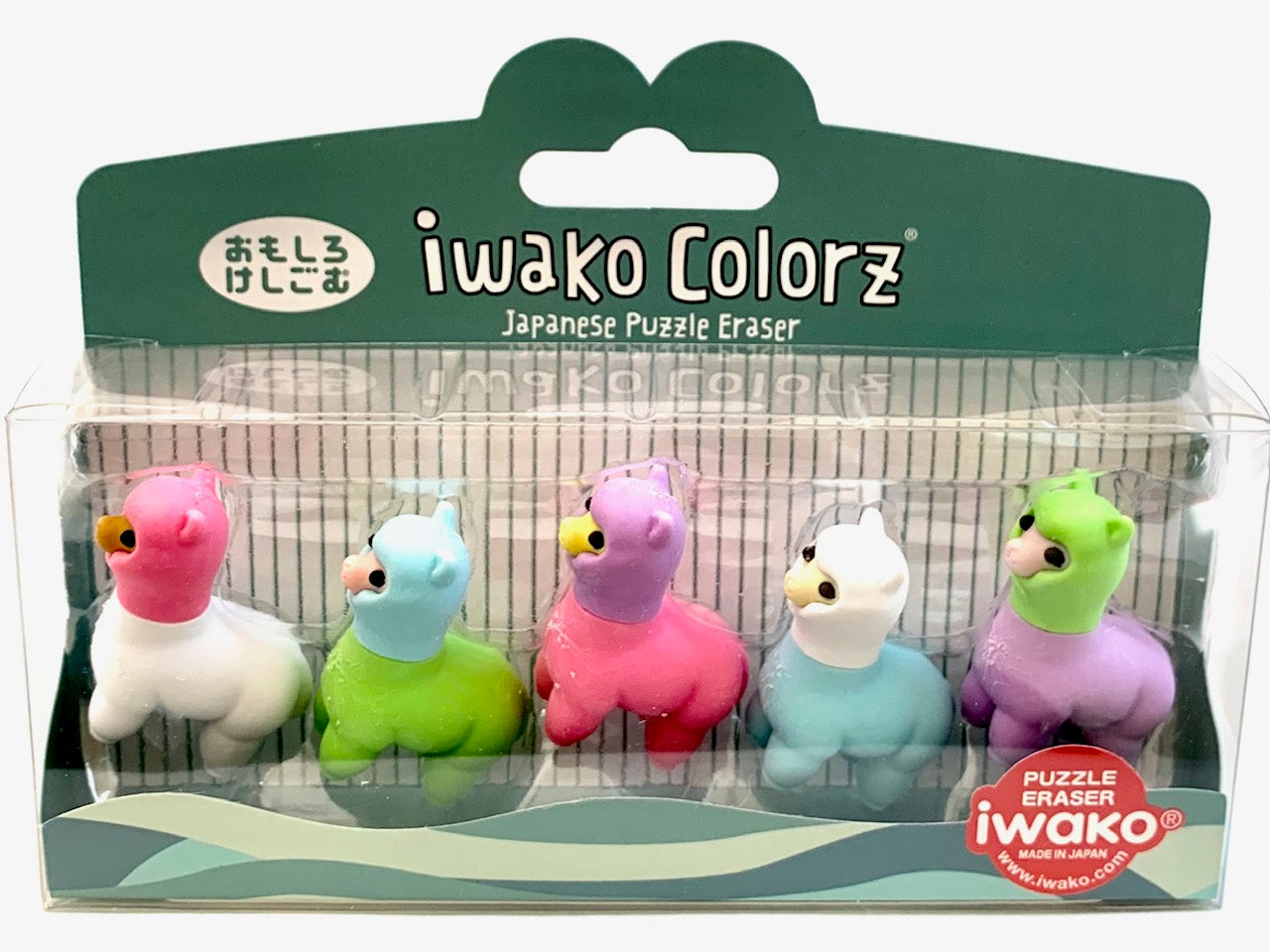 38461 Iwako Colorz Llama Erasers-12