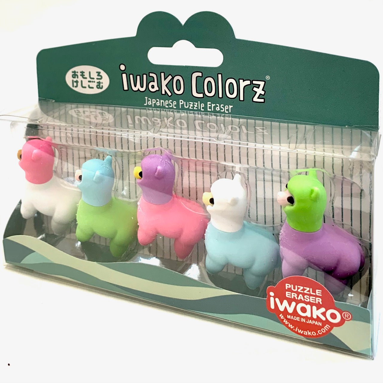 38461 Iwako Colorz Llama Erasers-12